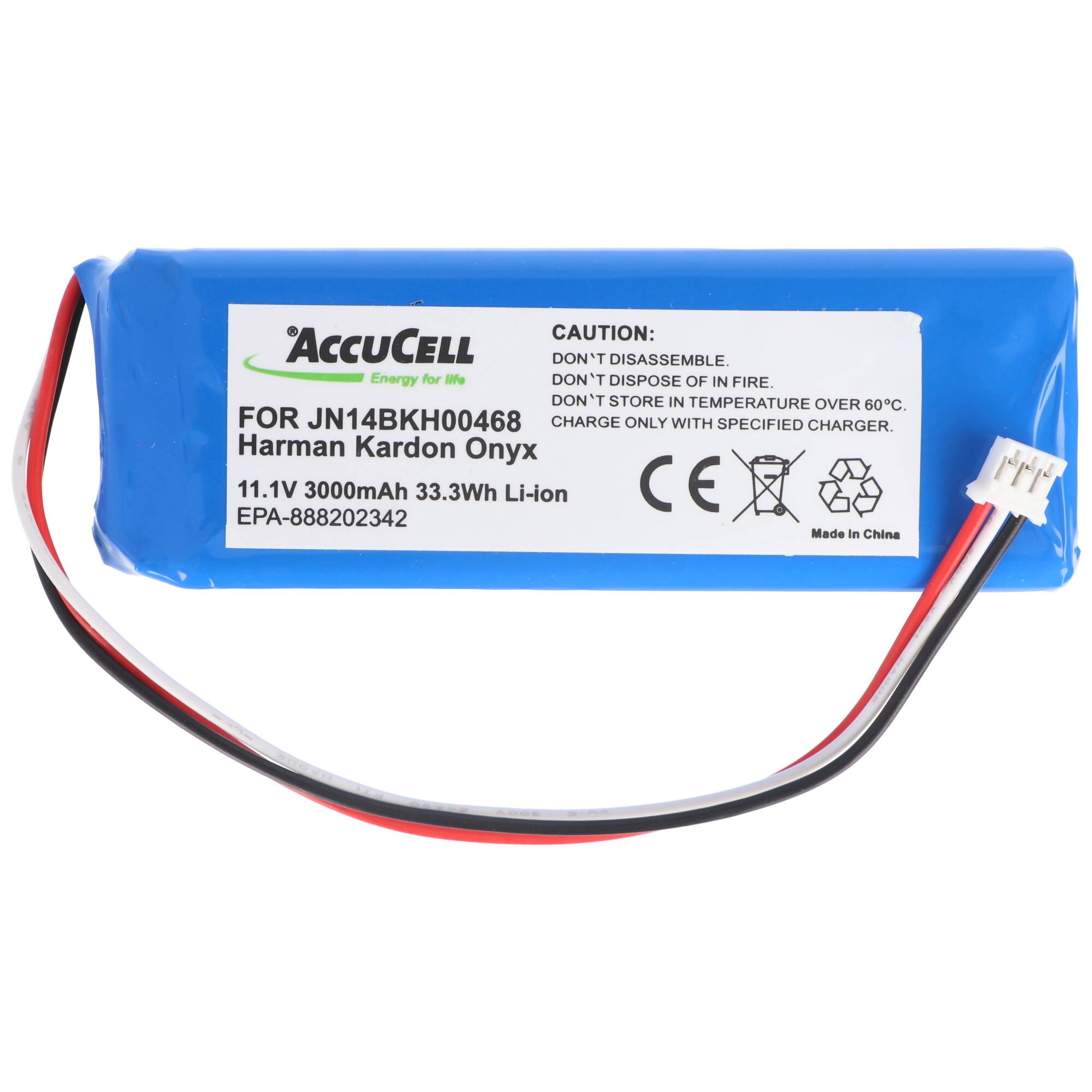 Akku passend für Harman Kardon Onyx Akkutyp JN14BKH00468, CP-HK02, PR-633496, 2500mAh