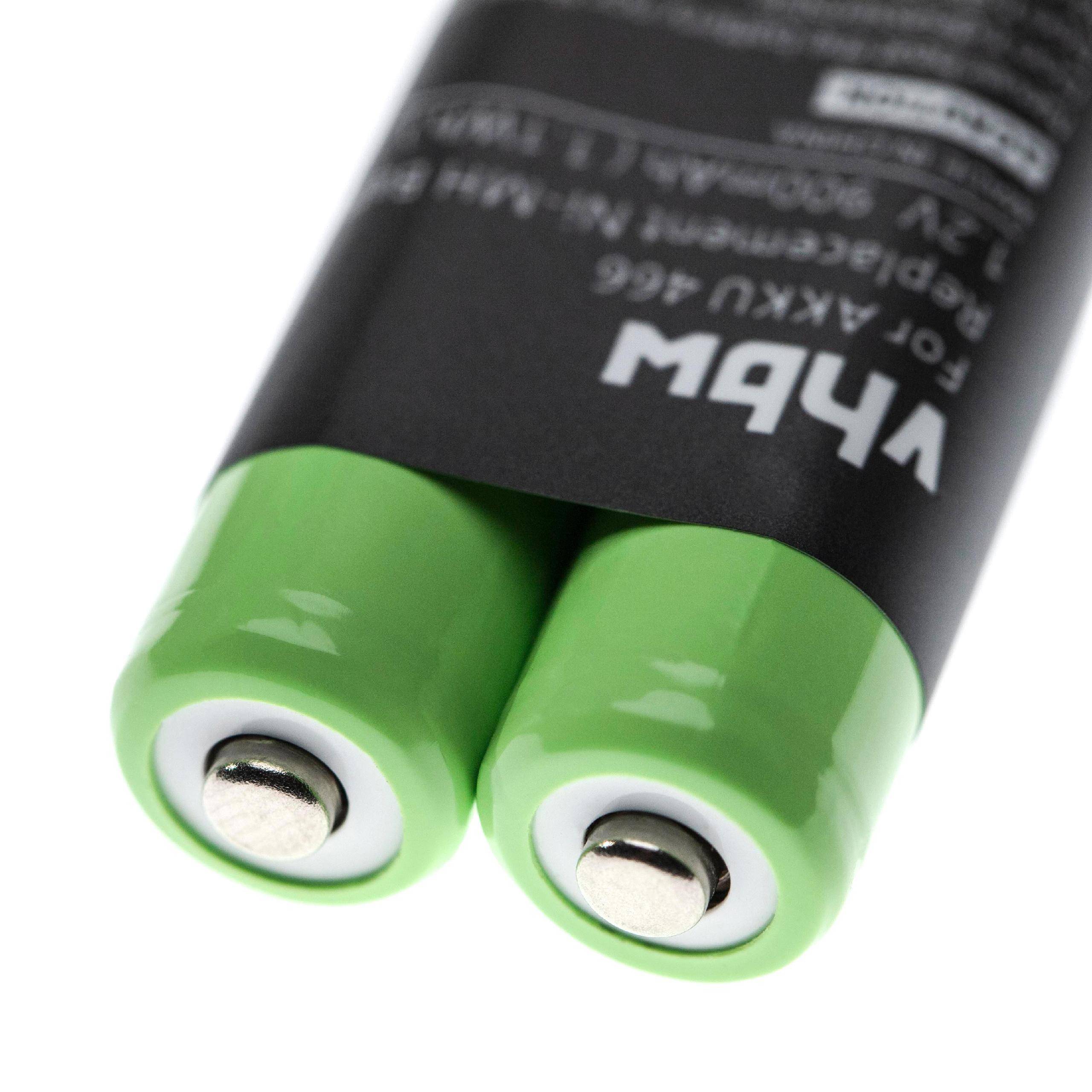 Akku für Diktiergerät wie Grundig 466, GZS2100 900mAh (1.2V) NiMH