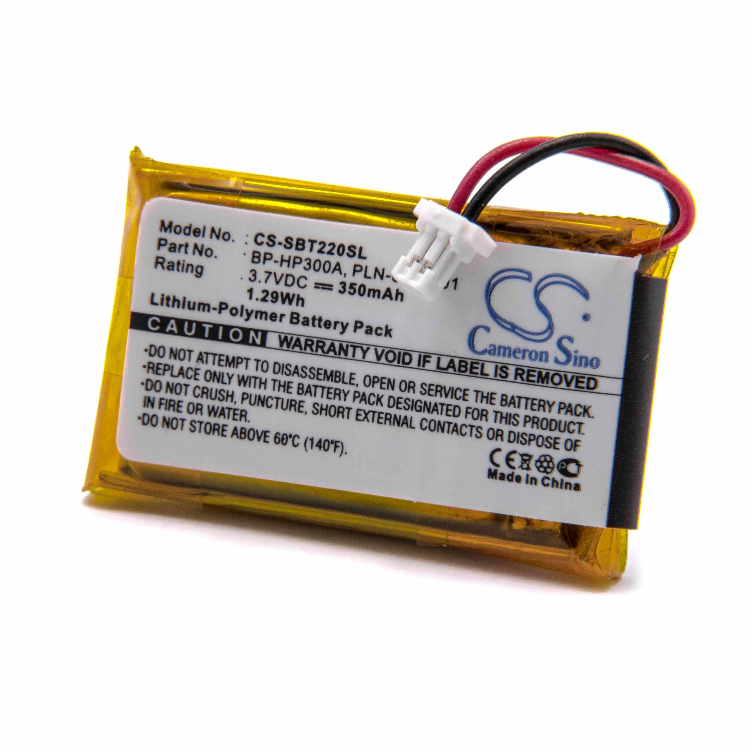 Li-Polymer-Akku - 350mAh (3.7V) - für wireless Headset, Kopfhörer wie Sony 64327-01, 64399-01