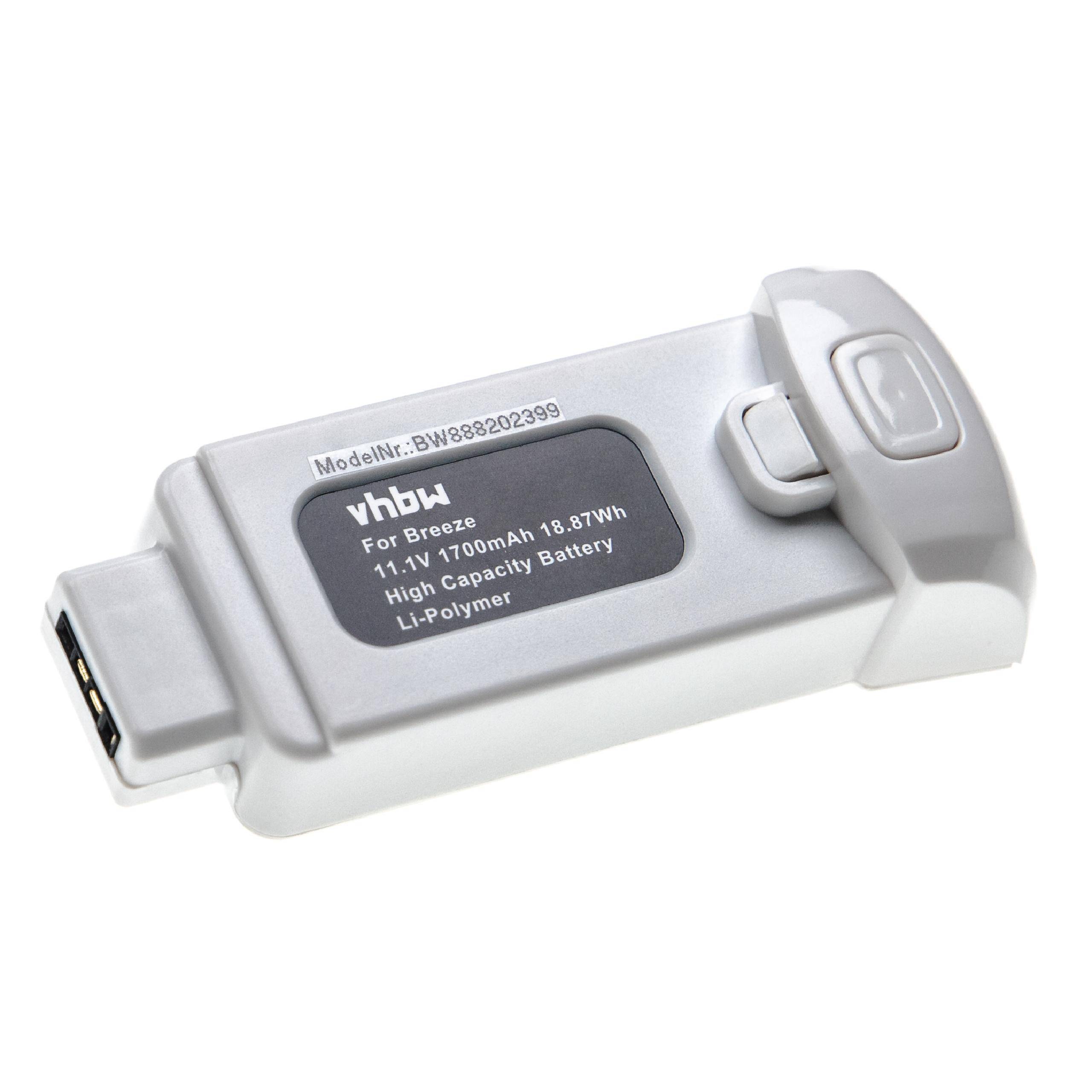 Li-Polymer-Akku - 1700mAh (11.1V) für Yuneec Breeze Drohne, Multicopter, Quadrocopter wie OR2-H-21