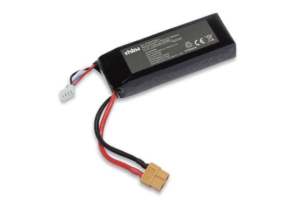 Li-Polymer-Akku - 2250mAh (11.1V) für DJI Phantom, Walkera Runner Drohne, Multicopter, Quadrocopter wie 3S1P