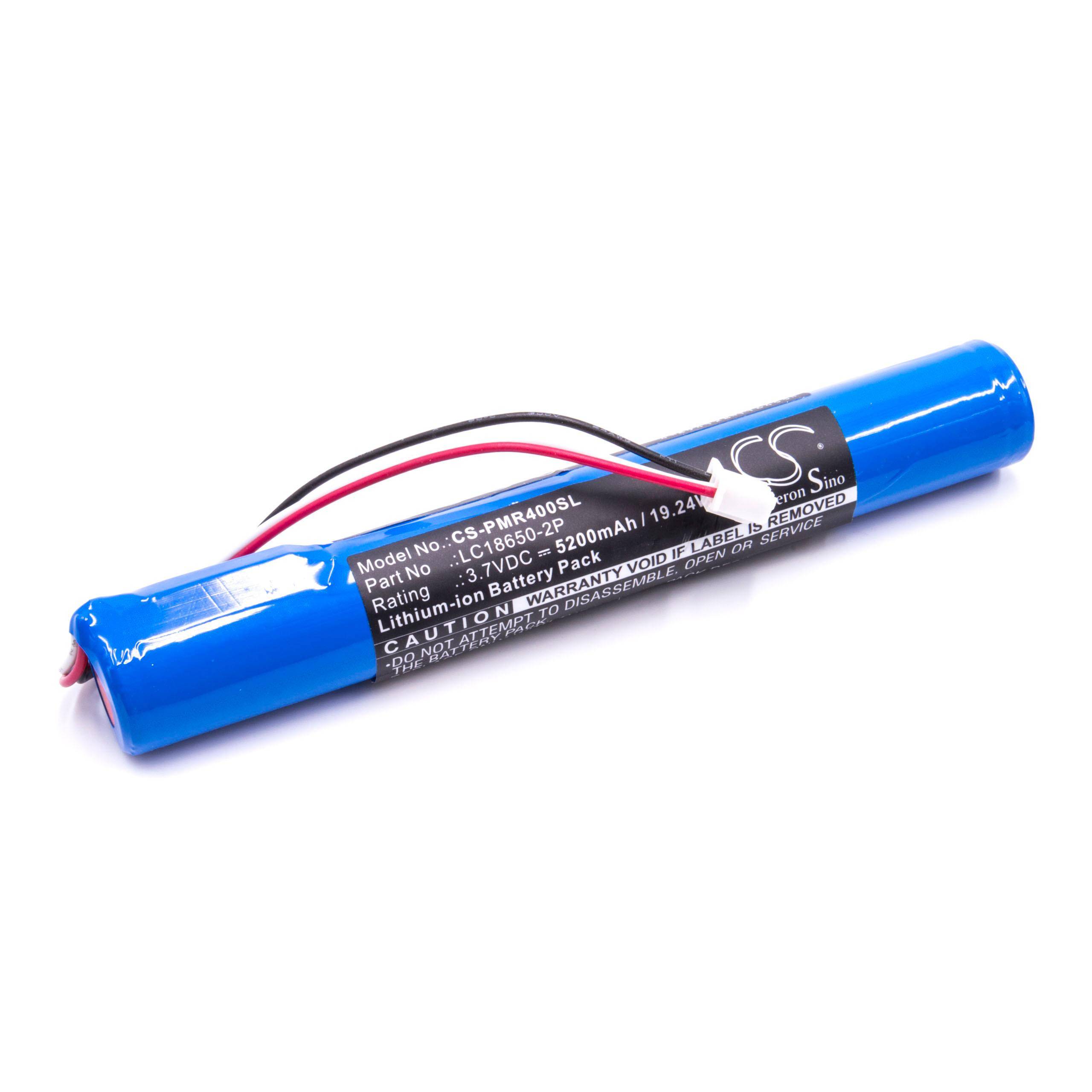 Li-Ion-Akku - 5200mAh (3.7V) - für Pure Move 400D digital Radio wie Pure LC18650-2P