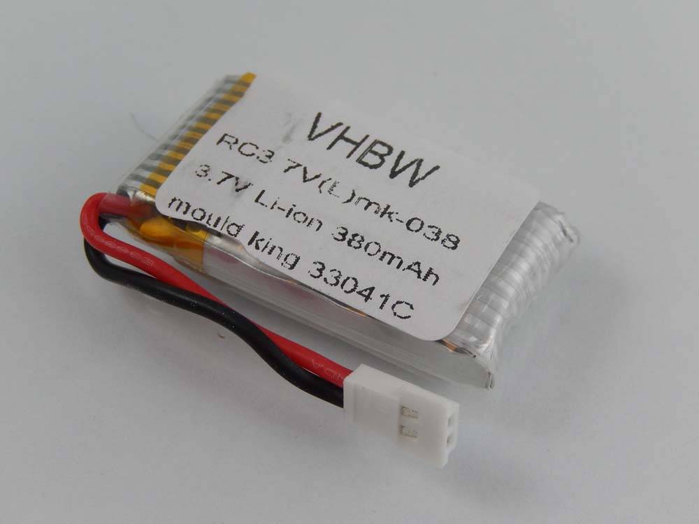 Li-Ion-Akku - 380mAh (3.7V) für Mould King 33041C u.a. Drohne, Multicopter, Quadrocopter wie mk-038
