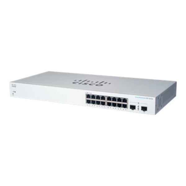 Cisco Business 220 Series CBS220-16T-2G - Switch - Smart - 16 x 10/100/1000 + 2 x Gigabit SFP (Uplink) Cisco Business 220 Series CBS220-16T-2G - Switch - Smart - 16 x 10/100/1000 + 2 x Gigabit SFP (Uplink)
