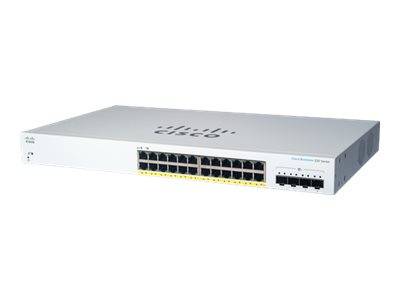 Cisco Business 220 Series CBS220-24P-4X - Switch - Smart - 24 x 10/100/1000 (PoE+)