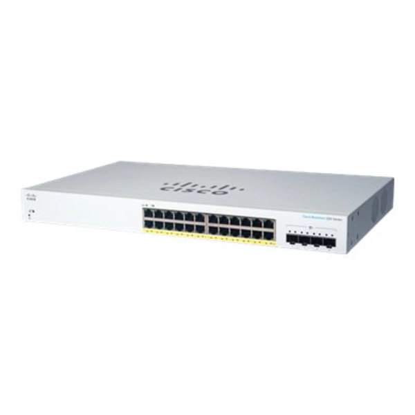 Cisco Business 220 Series CBS220-24P-4X - Switch - Smart - 24 x 10/100/1000 (PoE+) Cisco Business 220 Series CBS220-24P-4X - Switch - Smart - 24 x 10/100/1000 (PoE+)