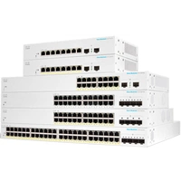Cisco Business 220 Series CBS220-48T-4X - Switch - Smart - 48 x 10/100/1000 + 4 x 10 Gigabit SFP+ (Uplink) Cisco Business 220 Series CBS220-48T-4X - Switch - Smart - 48 x 10/100/1000 + 4 x 10 Gigabit SFP+ (Uplink)
