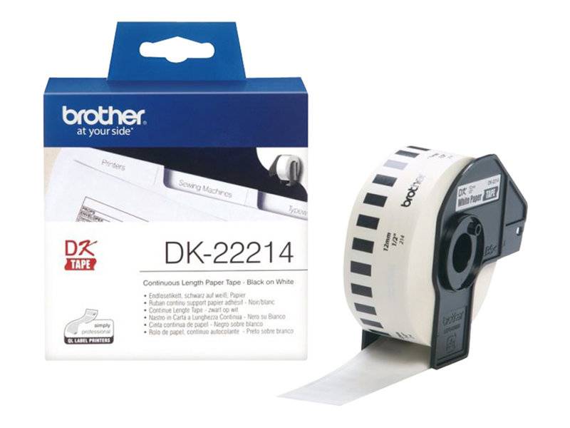 Brother DK-22214 - Weiß - Rolle (1,2 cm x 30,5 m) Thermopapier