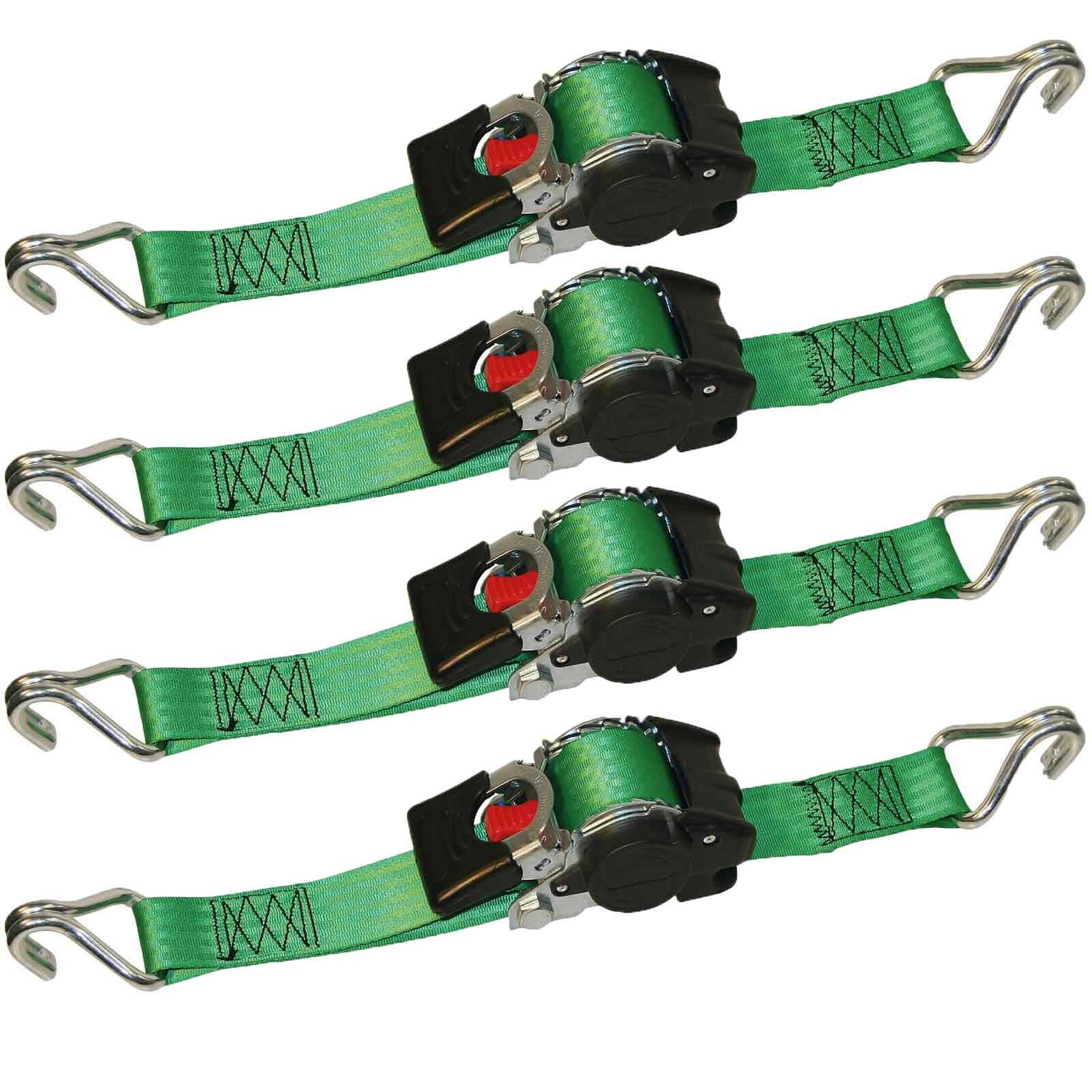 Kerbl Automatik-Zurrgurt + Spitzhaken 4 Stück