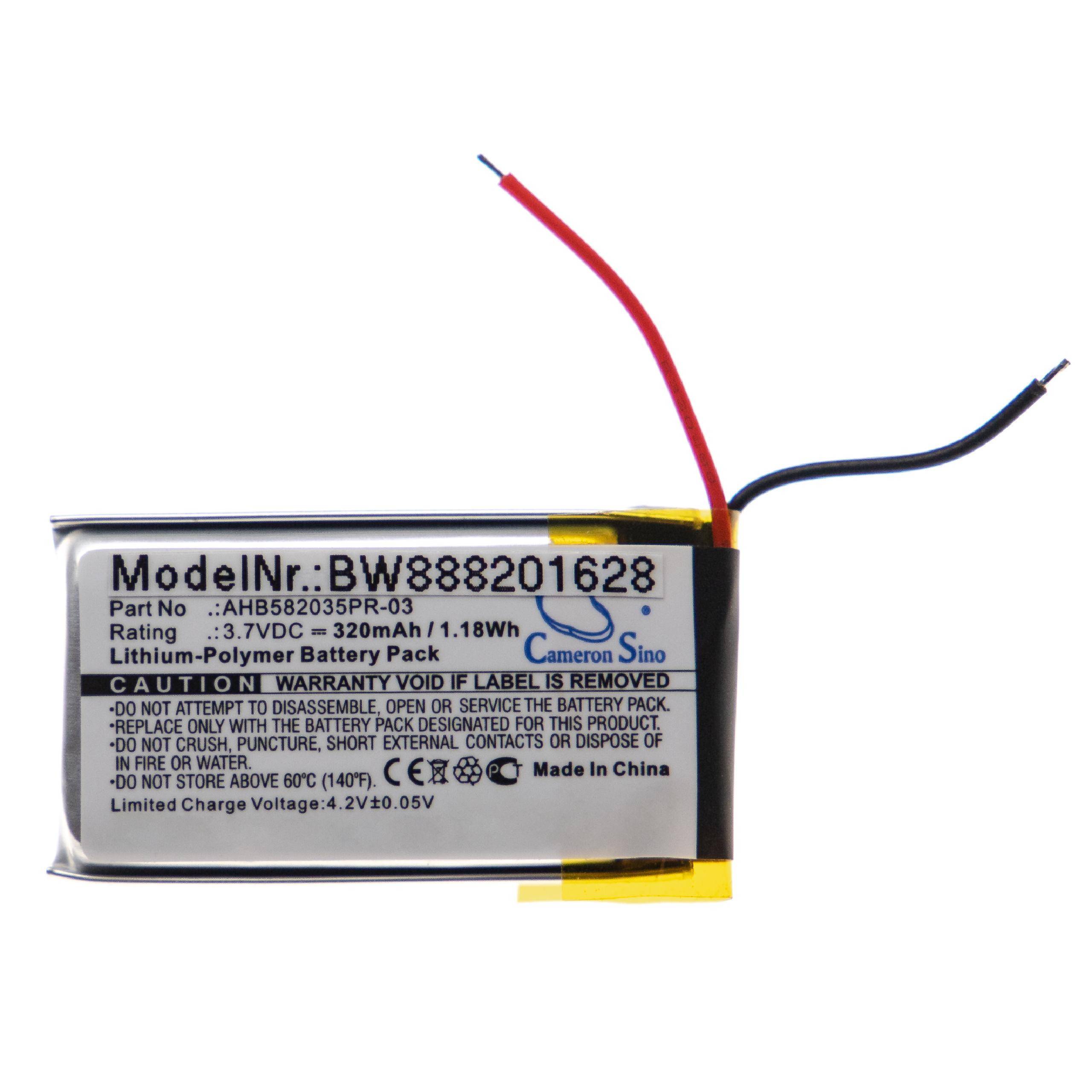Akku für Jabra Speak 510 wie AHB582035PR-03, 320mAh