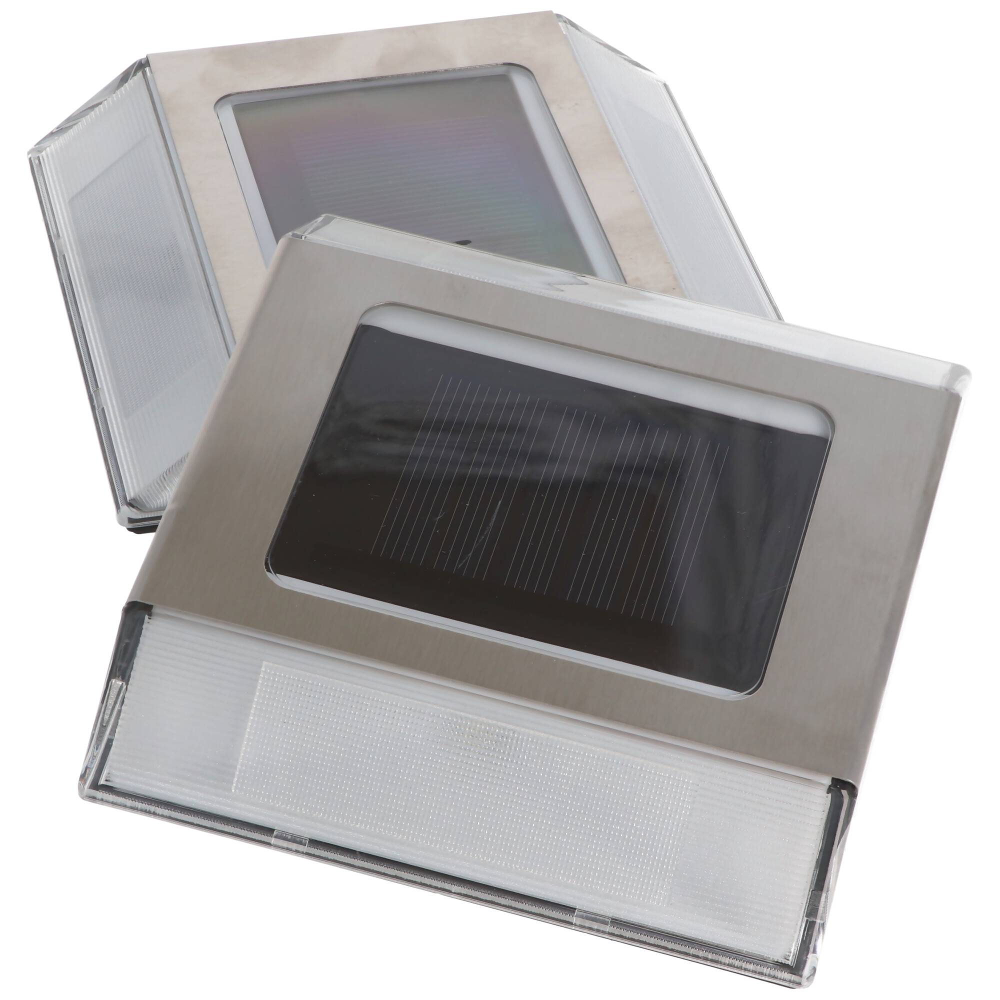 LED Solar Bodenleuchte mit 2 weissen LED max. 12 Lumen, Leuchtdauer max. 8 Stunden