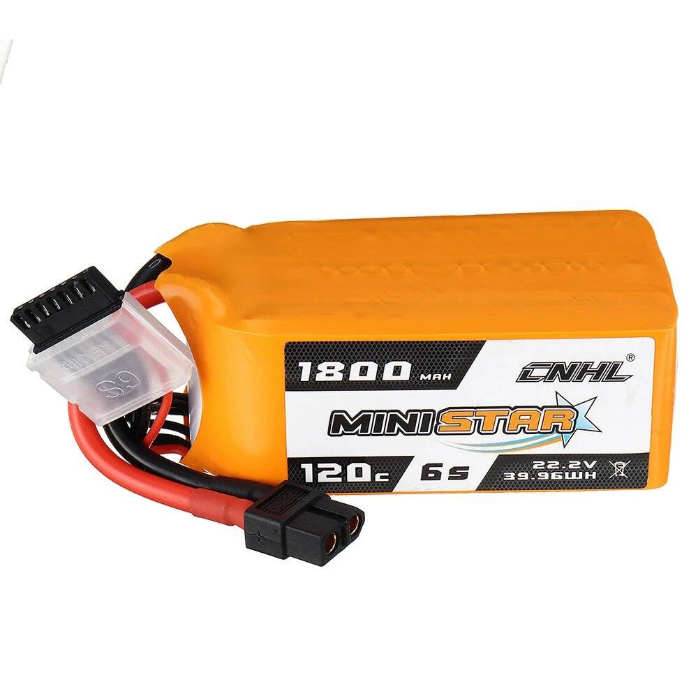 Li-Polymer-Akku - 1800mAh (22.2V) 120C 6S XT60-Stecker für Modellbau, Drohne, Multicopter, Quadrocopter wie 6S1P