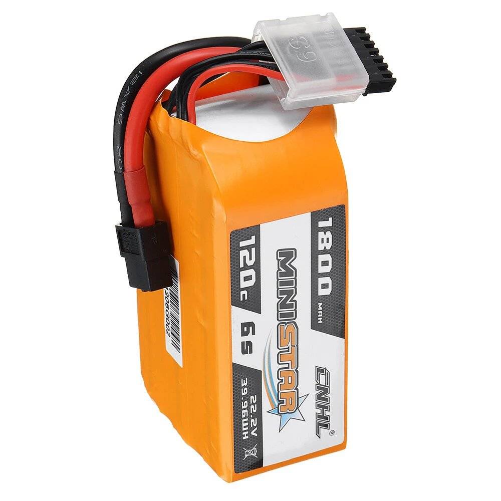 Li-Polymer-Akku - 1800mAh (22.2V) 120C 6S XT60-Stecker für Modellbau, Drohne, Multicopter, Quadrocopter wie 6S1P