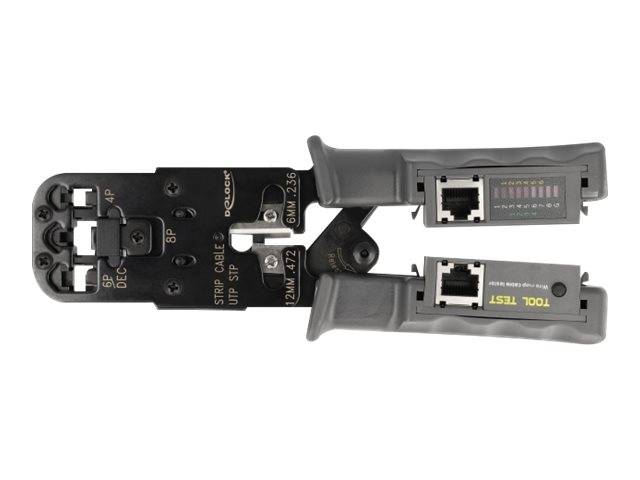 Delock - Crimpwerkzeug - mit Abisolierer und Netzwerktester