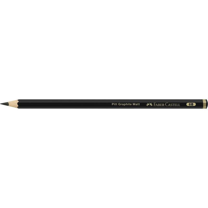 FABER-CASTELL Bleistift PITT GRAPHITE Matt, Härtegrad: 6B