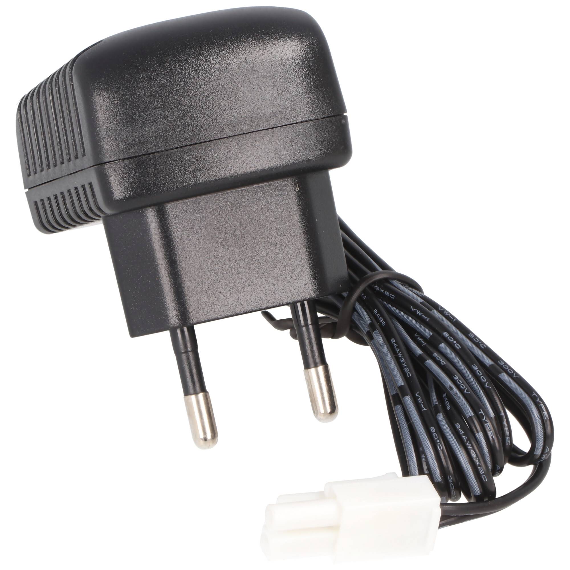 Ladegerät für 12V RC AkkuPack mit Mini Tamiya Stecker 12V, Ladestrom max. 250mA