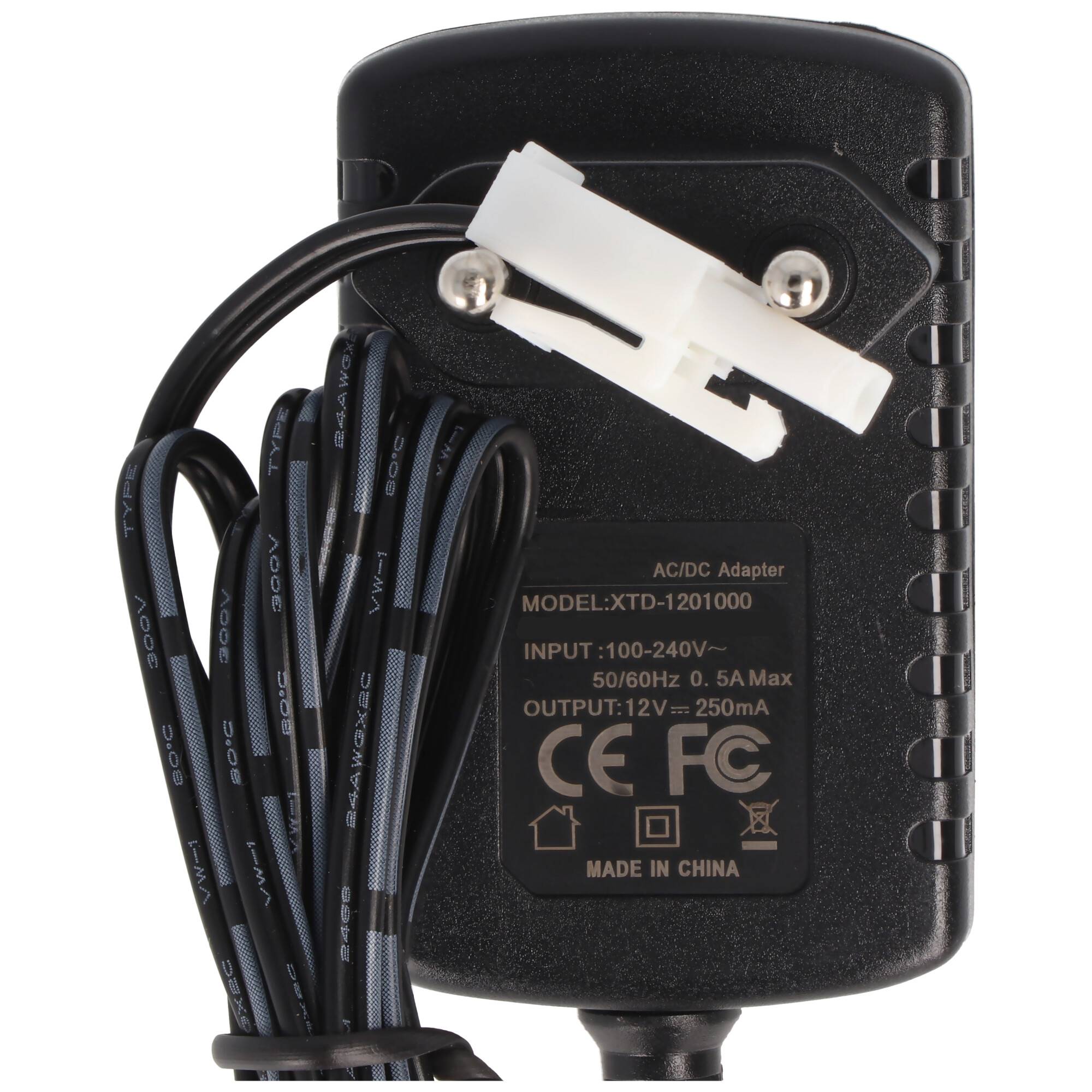 Ladegerät für 12V RC AkkuPack mit Mini Tamiya Stecker 12V, Ladestrom max. 250mA