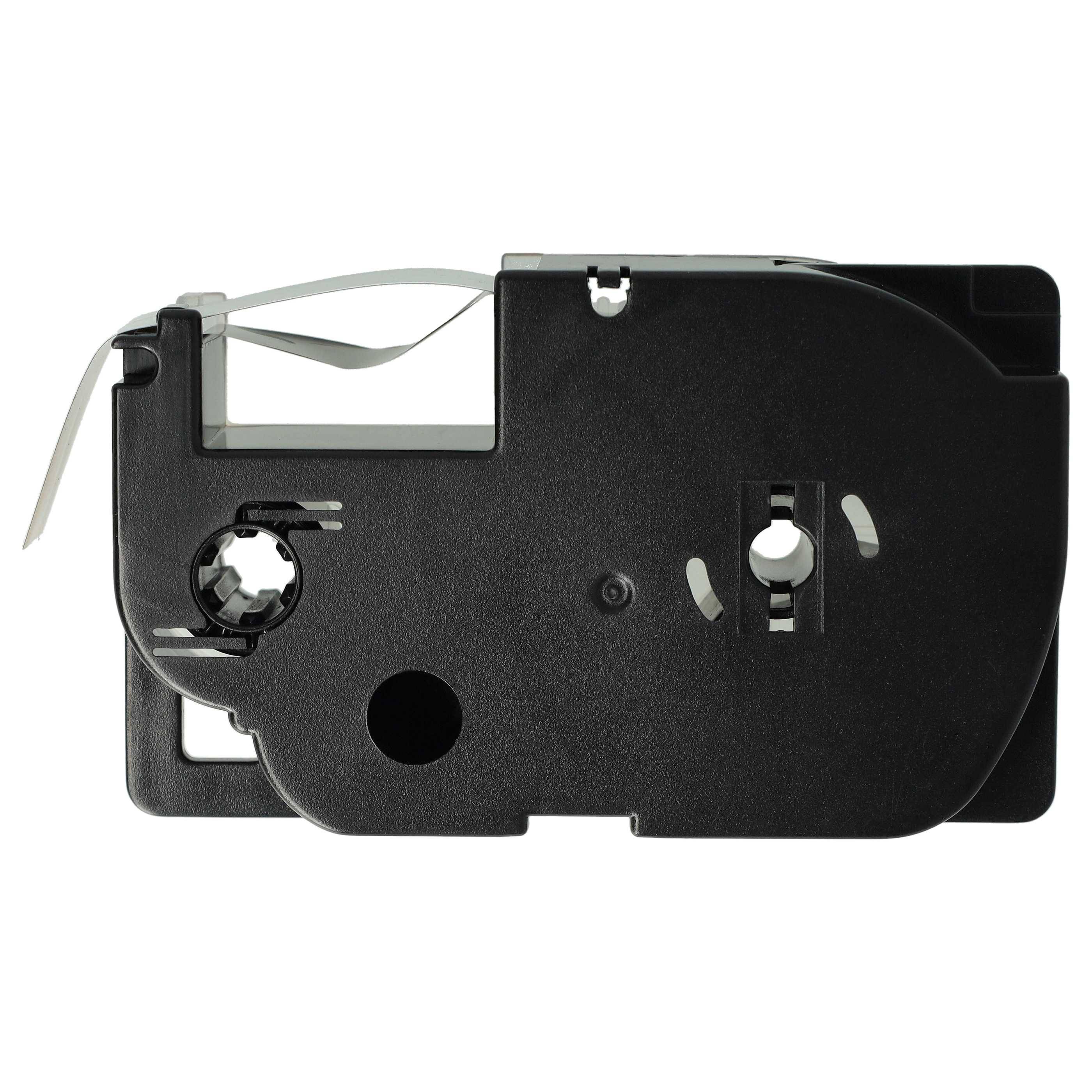 vhbw Schriftband-Kassette kompatibel mit Casio KL-130, KL-100E, KL-120, KL-1500, CW-L300 Etiketten-Drucker 8m x 18mm Schwarz auf Gold, pet+ RESIN