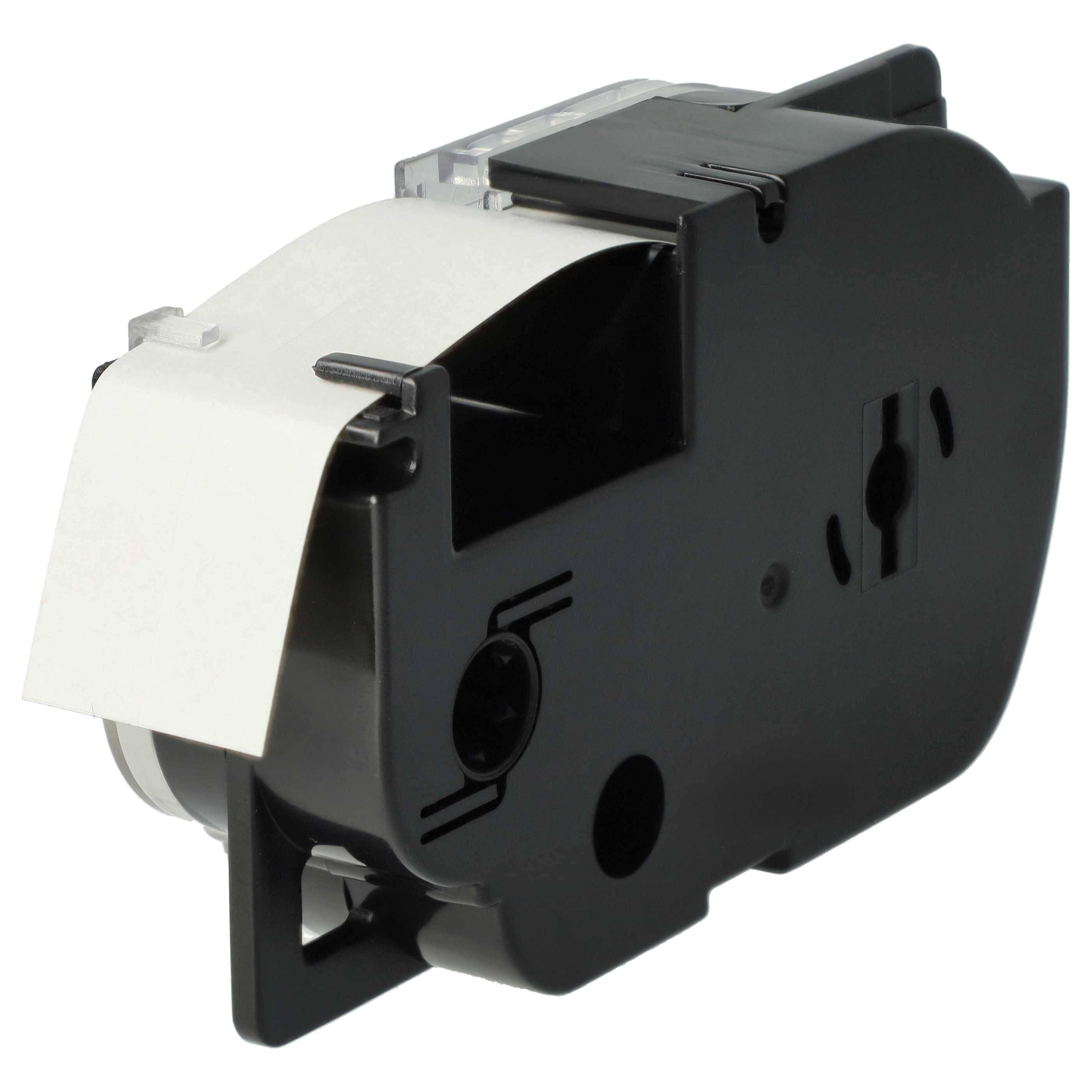 vhbw Schriftband-Kassette kompatibel mit Casio KL-2000, KL-60, KL-70E, KL-300, KL-7000, KL-200E Etiketten-Drucker 18mm Schwarz auf Gold, pet+ RESIN