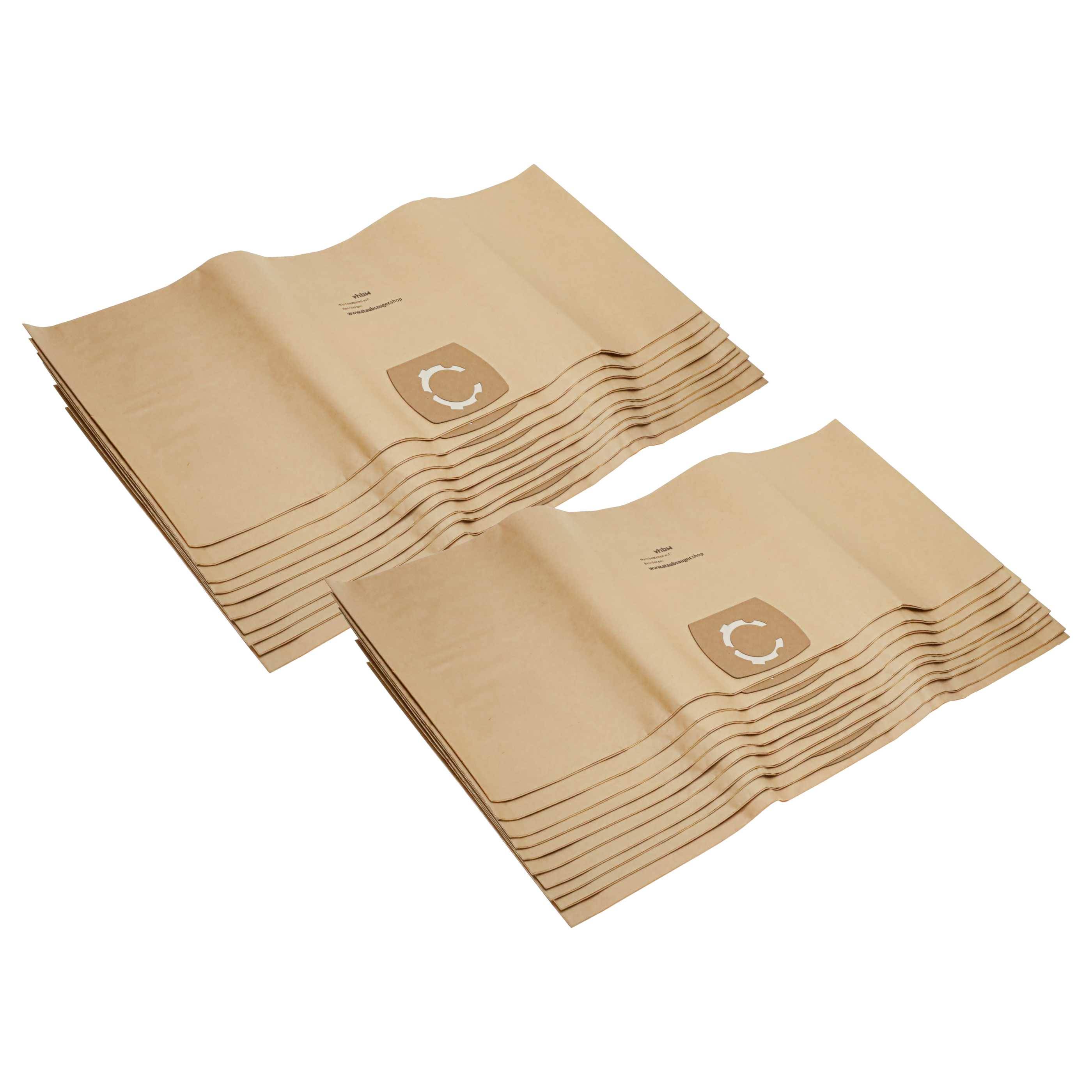 vhbw 20x Staubbeutel kompatibel mit Thomas Silverstar 1035, Silverstar 1435, Silverstar 1235 Staubsauger - 33,1cm x 77,7cm beige