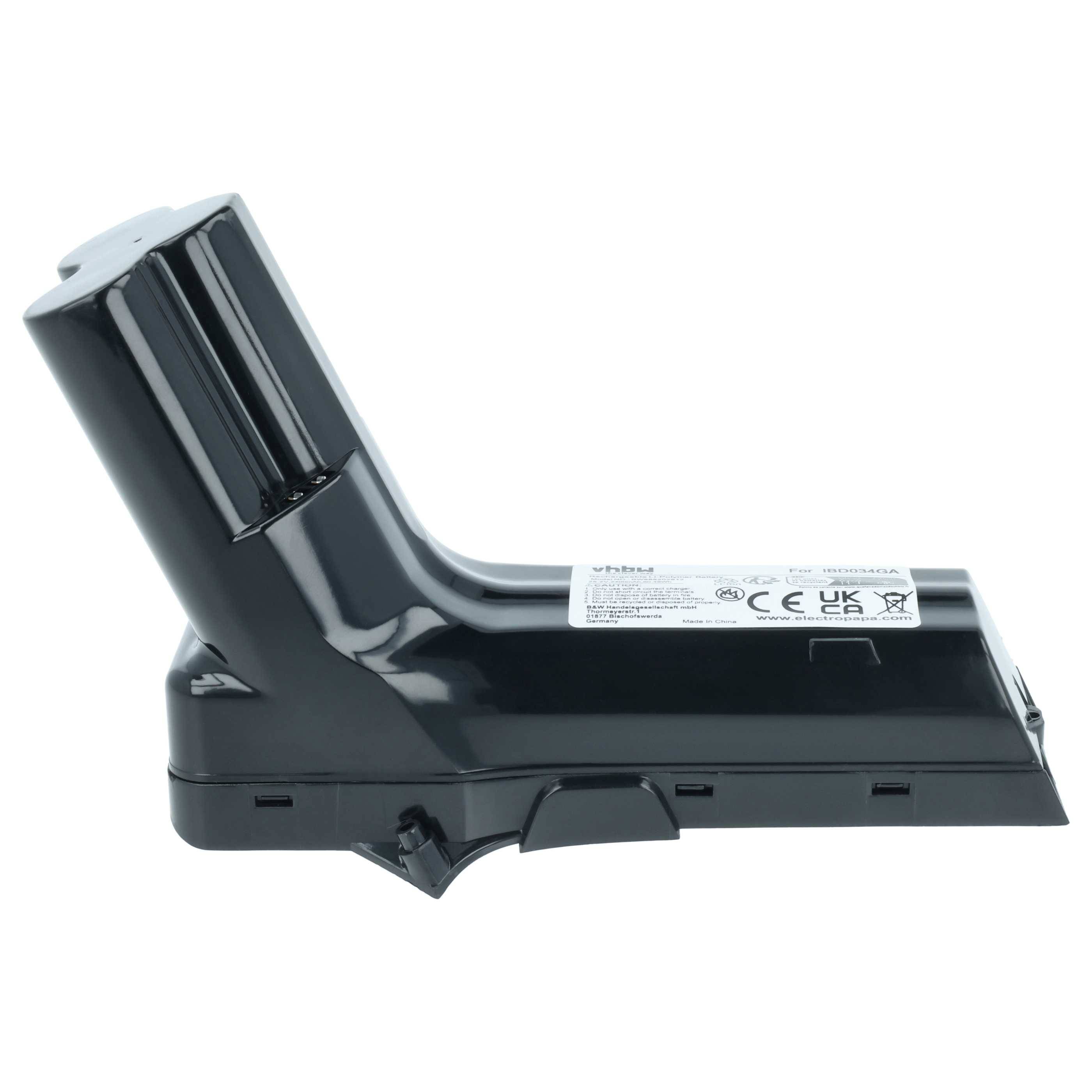 vhbw Akku kompatibel mit Philips XC8147, XC8147/01 Staubsauger Schwarz (2400mAh, 25,2V, Li-Ion)