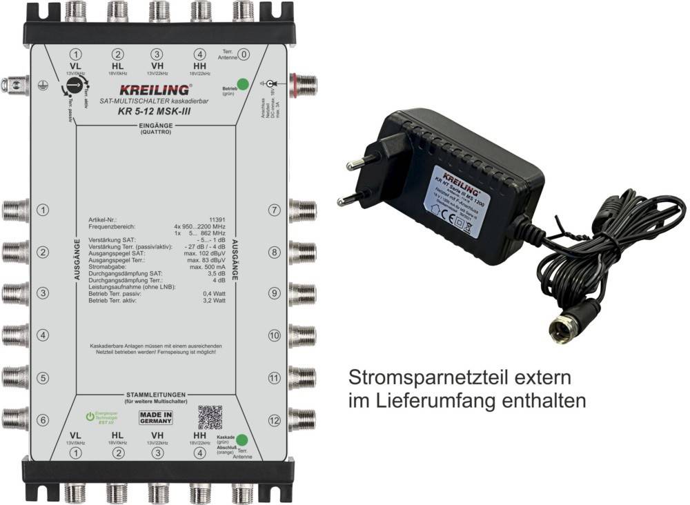 Kreiling Tech. Multischalter kaskadierbar KR 5-12 MSK-III