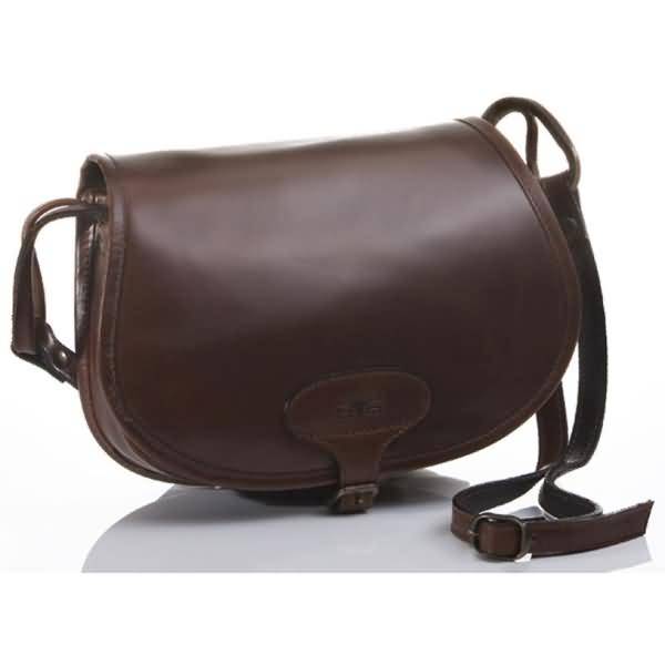 Damentasche Bonny Sattelleder 23x8x18 braun