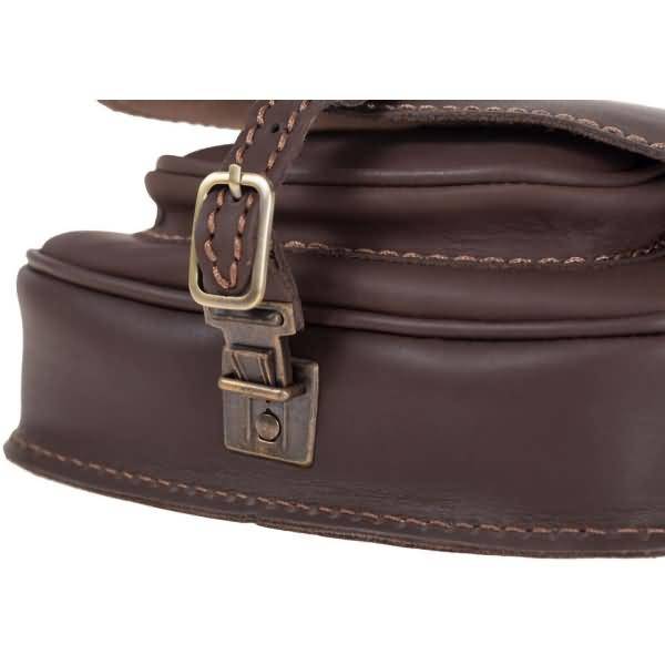 Damentasche Bonny Sattelleder 23x8x19 dunkelbraun