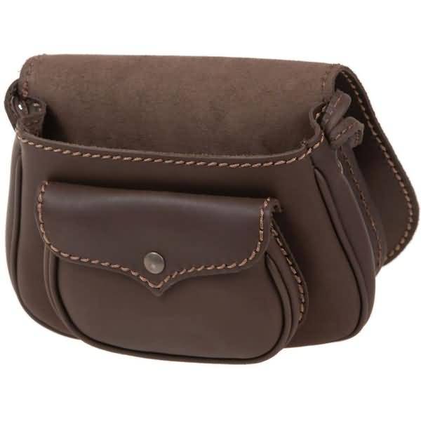 Damentasche Bonny Sattelleder 23x8x19 dunkelbraun