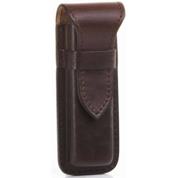 Stifteetui Sattelleder 16x2x5,5cm braun