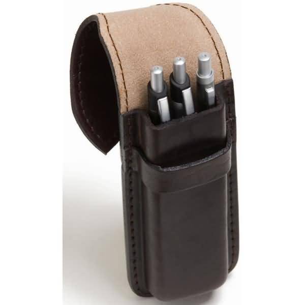 Stifteetui Sattelleder 16x2x5,5cm braun