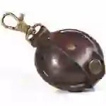 Mini Schlüsselanhänger / Kleingeldbörse Sattelleder 5cm braun Mini Schlüsselanhänger / Kleingeldbörse Sattelleder 5cm braun