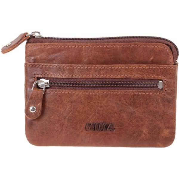 Schlüsseletui RFID Leder 11x8x1cm braun