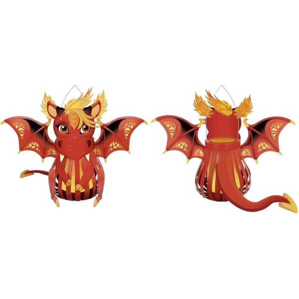 Laternen-Bastelset Drache