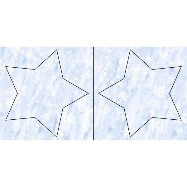 Laternen-Bastelset Twinkle Star 300g/qm 19,3x18,3x8cm Schnee