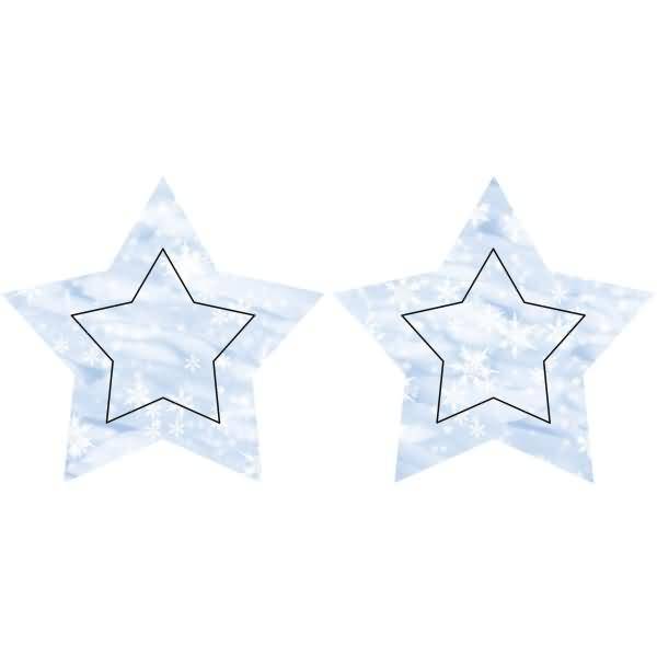 Laternen-Bastelset Twinkle Star 300g/qm 19,3x18,3x8cm Schnee