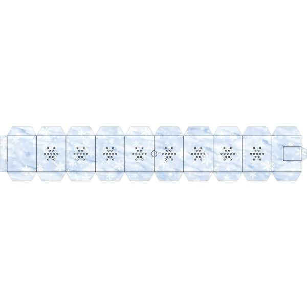 Laternen-Bastelset Twinkle Star 300g/qm 19,3x18,3x8cm Schnee