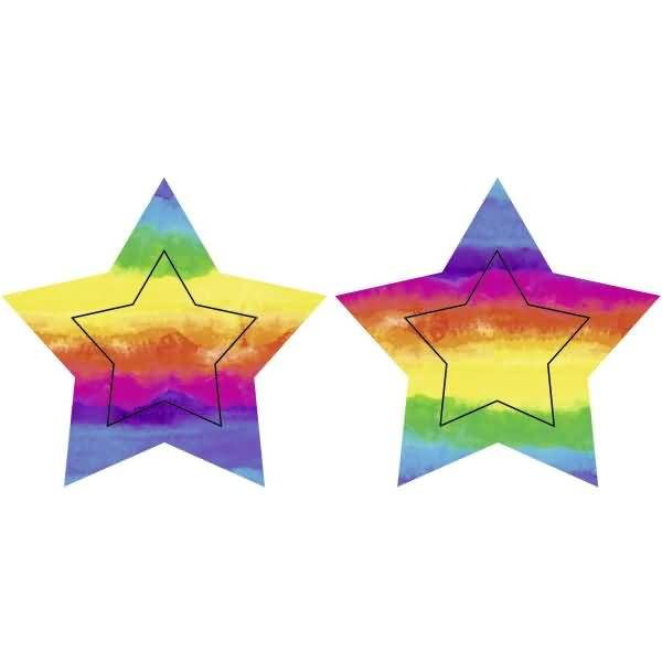 Laternen-Bastelset Twinkle Star 300g/qm 19,3x18,3x8cm Aquarell