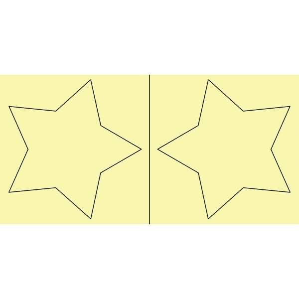 Laternen-Bastelset Twinkle Star 300g/qm 19,3x18,3x8cm Aquarell