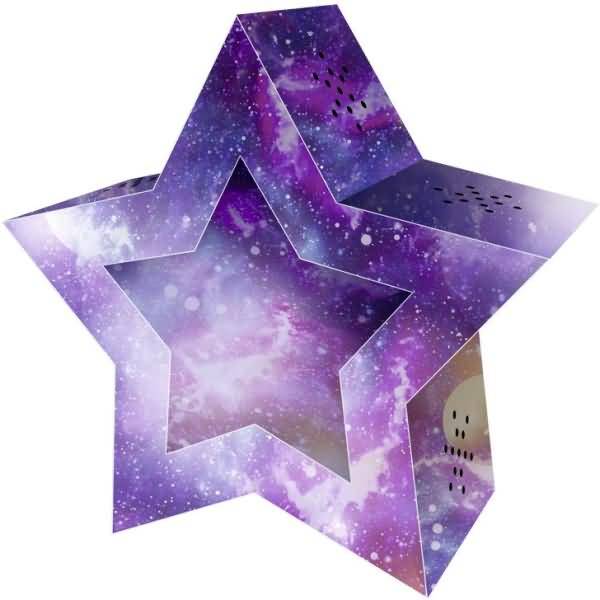 Laternen-Bastelset Twinkle Star 300g/qm 19,3x18,3x8cm Galaxie