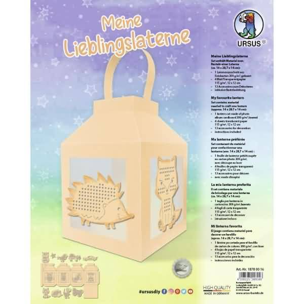 Bastelset Meine Lieblingslaterne Aprikose