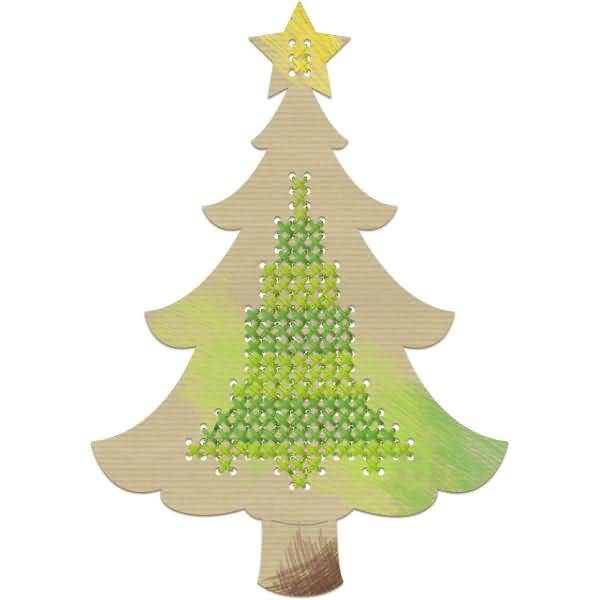 Kreuzstich-Bastelset Weihnachten 250g/qm VE=12 Blatt