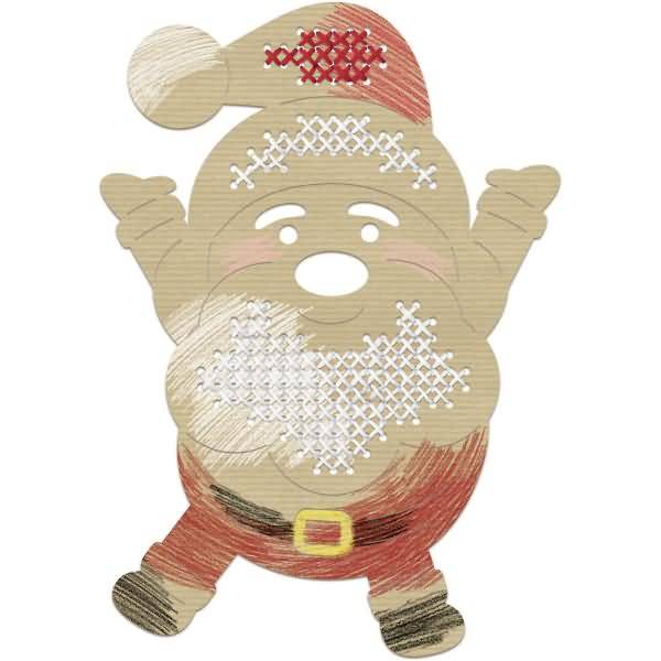 Kreuzstich-Bastelset Weihnachten 250g/qm VE=12 Blatt