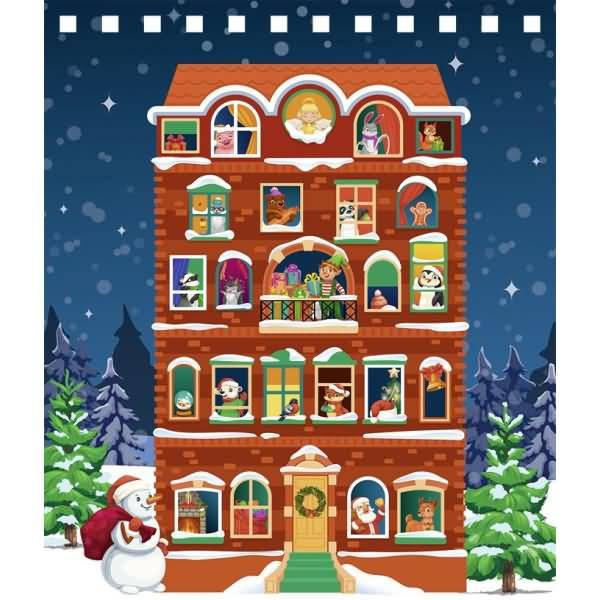 Magischer Kratzel-Adventskalender 21x16,5cm