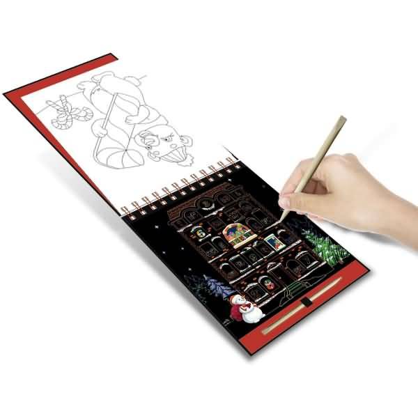 Magischer Kratzel-Adventskalender 21x16,5cm