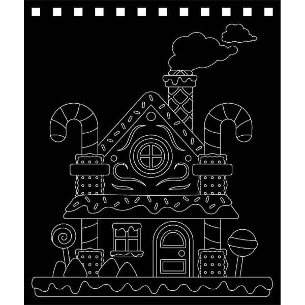 Magischer Kratzel-Adventskalender 21x16,5cm