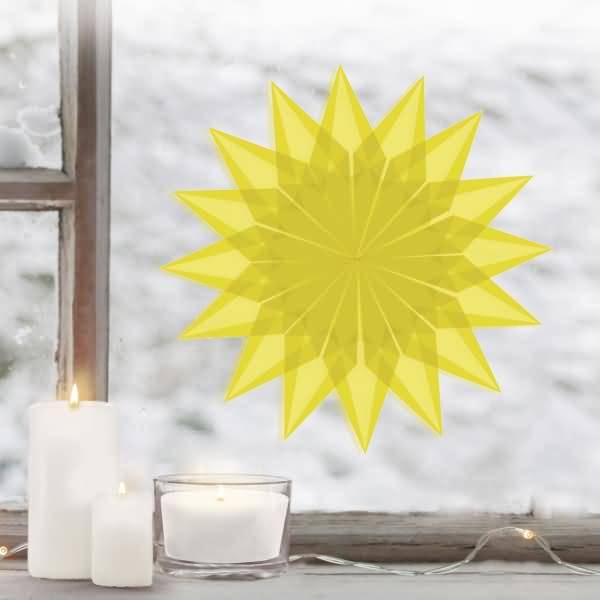 Faltblätter transparent 42g/qm 14x14cm VE=100 Blatt citronengelb