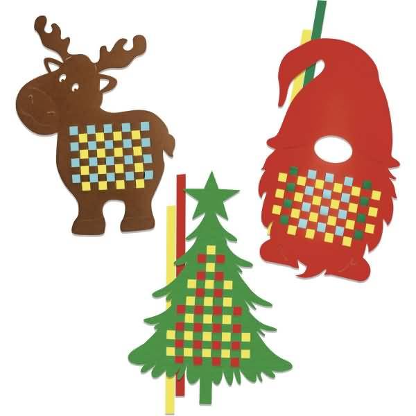 Flechtmotive A4 Weihnachten VE=27 Motive (9 Motive/Farben sortiert)