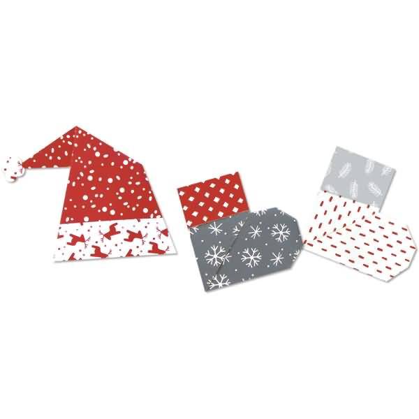 Faltblätter Nordic Christmas 80g/qm 15x15cm VE=120 Blatt (10 Motive)