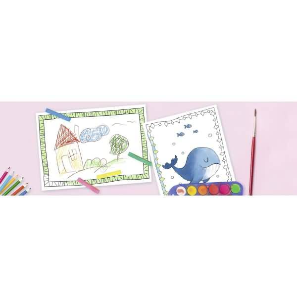 Mal- und Zeichenblock mit Rahmen A5 220g/qm 18 Blatt